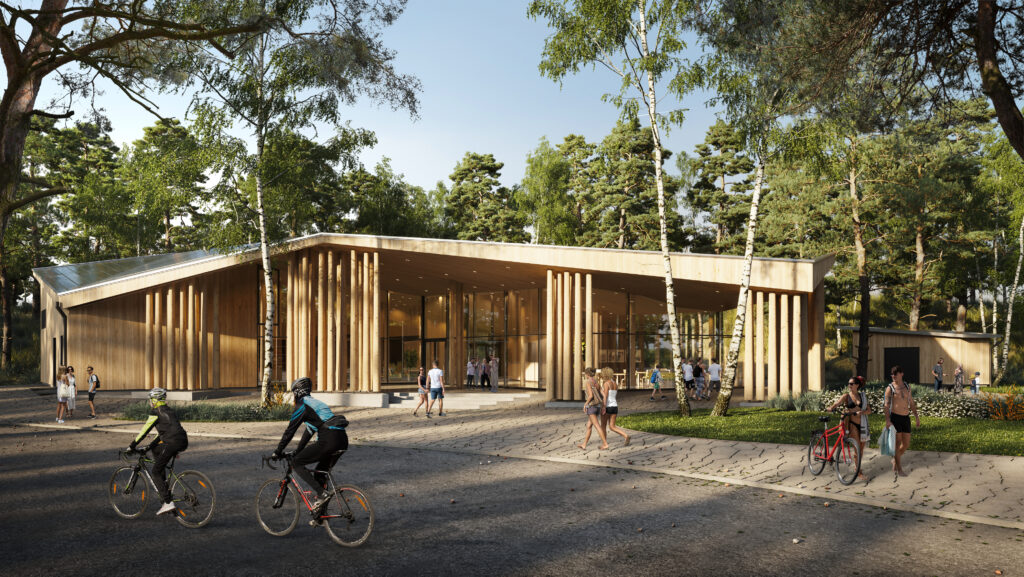View of the new Yyteri info centre