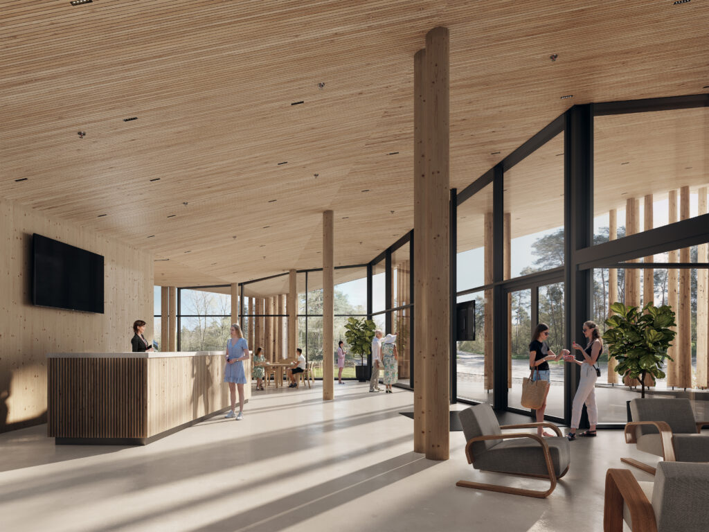 View of the new Yyteri info centre